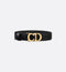 Dior C'est Dior Belt Black Smooth Calfskin, 20 MM