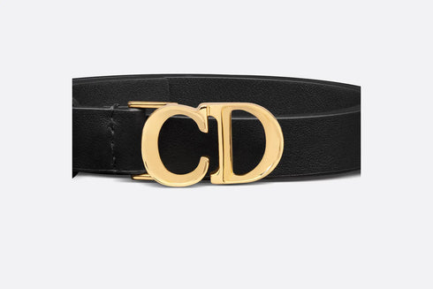 Dior C'est Dior Belt Black Smooth Calfskin, 20 MM