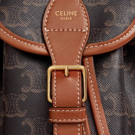 Celine MINI BACKPACK FOLCO IN TRIOMPHE CANVAS AND CALFSKIN