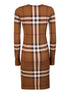 Burberry Exaggerated Check Crewneck Dress