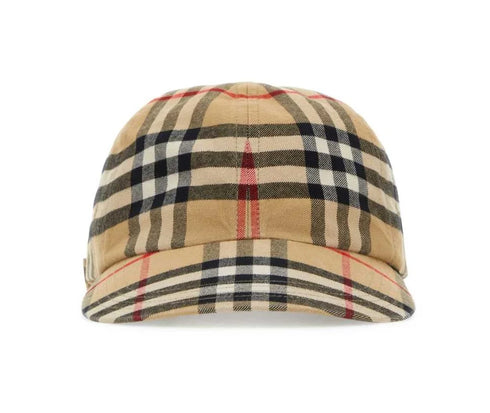 Burberry Checked Curved-Peak Baseball Cap