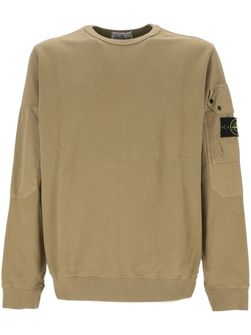 Stone Island Logo Patch Crewneck Sweatshirt