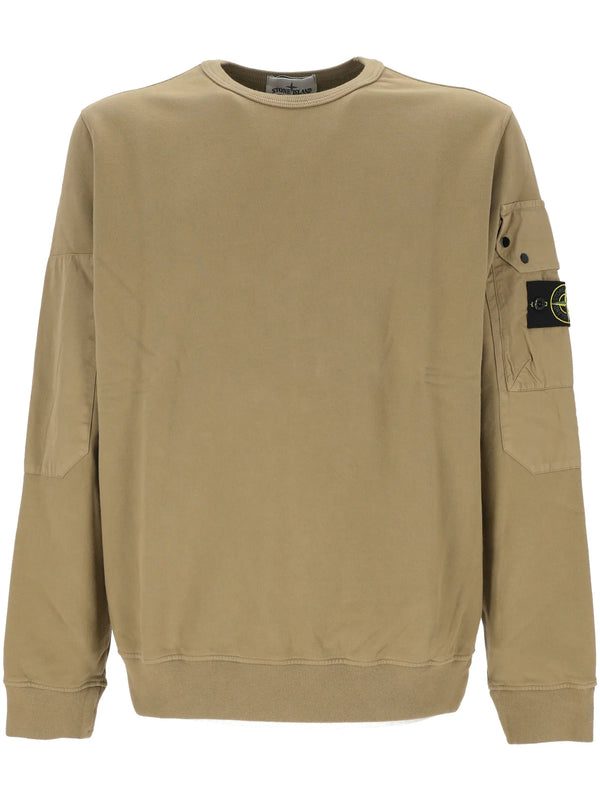 Stone Island Logo Patch Crewneck Sweatshirt