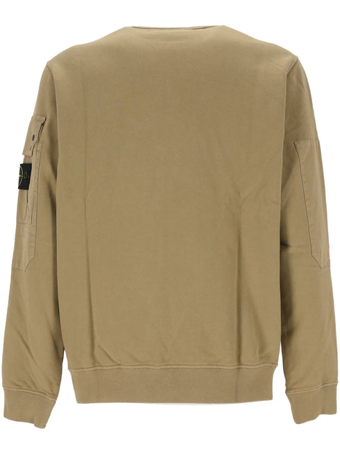 Stone Island Logo Patch Crewneck Sweatshirt