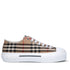 Burberry Checked Lace-Up Sneakers