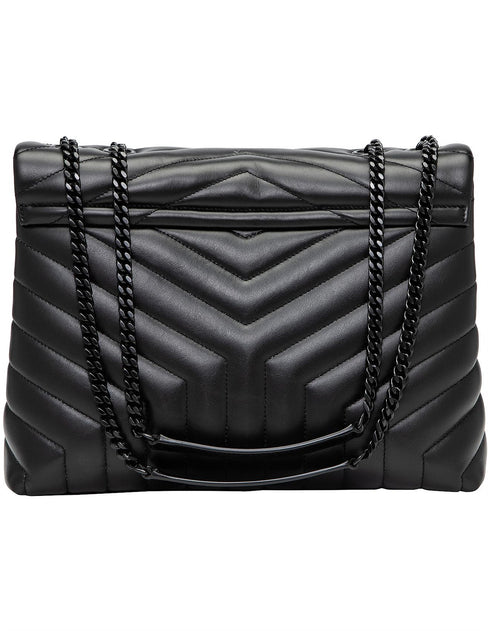 Saint Laurent Medium Loulou Quilted Shoulder Bag 'Black'