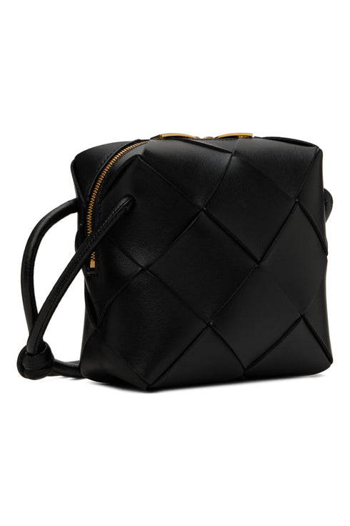BOTTEGA VENETA Black Mini Cassette Camera Bag