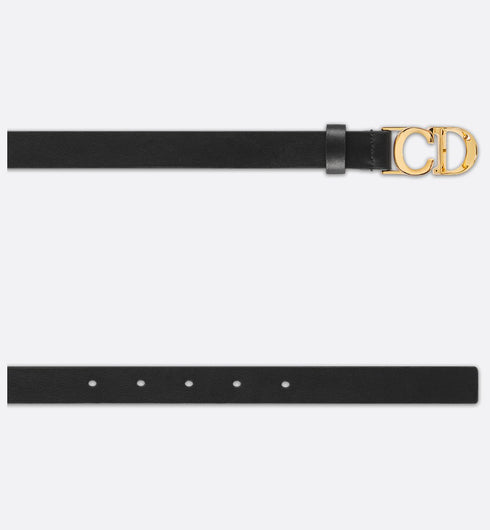Dior C'est Dior Belt Black Smooth Calfskin, 20 MM