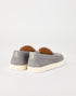 Brunello cucinelli chevron effect suede loafers