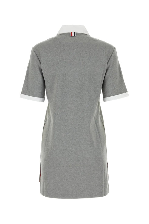 Thom Browne Logo Patch Short Sleeved Polo Dress