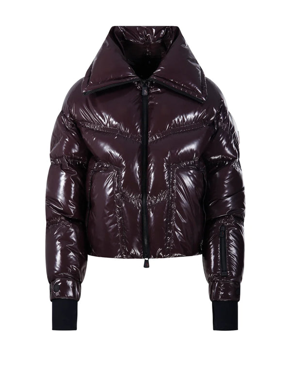 Moncler Grenoble Cluses High-Shine Bomber Jacket