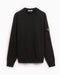 Stone island diagonal fleece old effect crew neck sweatshirt