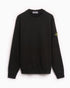 Stone island diagonal fleece old effect crew neck sweatshirt