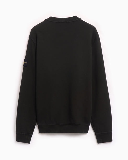 Stone island diagonal fleece old effect crew neck sweatshirt