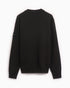 Stone island diagonal fleece old effect crew neck sweatshirt