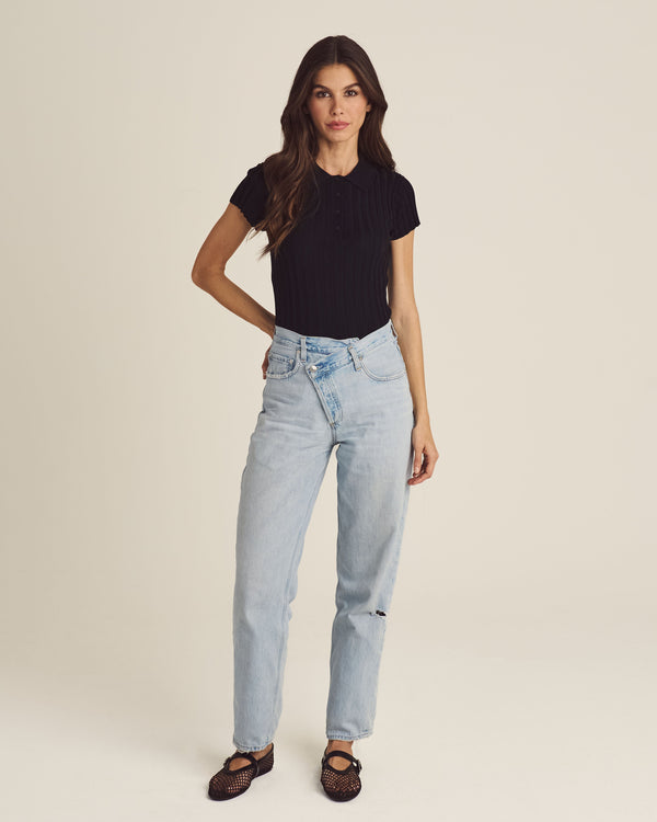 Malbon ELEA RIB KNIT POLO