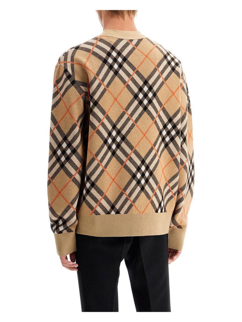 Burberry Cardigan Beige Mens Knitwear