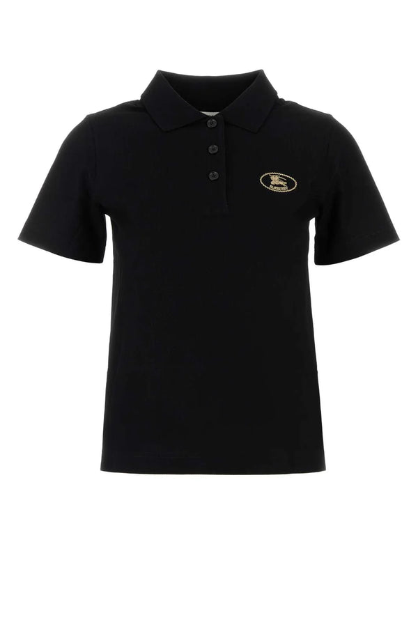 Burberry Logo Embroidered Short Sleeved Polo Shirt