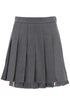 Thom Browne WOOL PLEATED MINI SKIRT