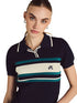 Malbon Womens Carina Polo - Navy