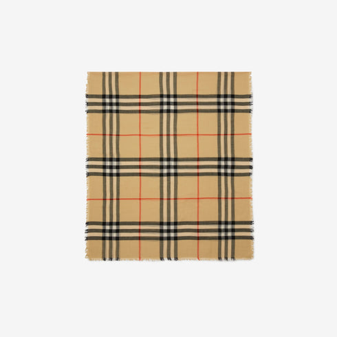 Burberry Check Wool Scarf