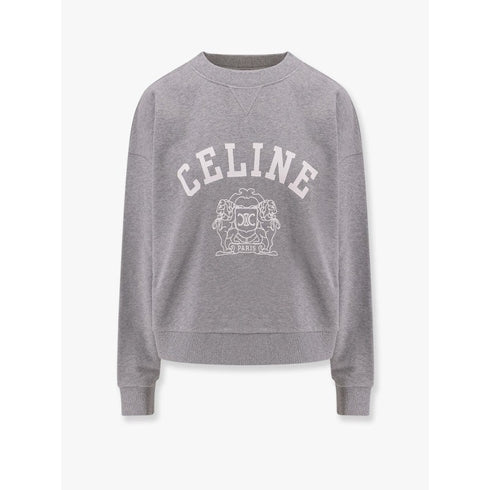Celine BLASON OVERSIZE SWEATSHIRT IN COTTON FLEECE