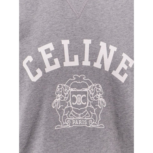 Celine BLASON OVERSIZE SWEATSHIRT IN COTTON FLEECE