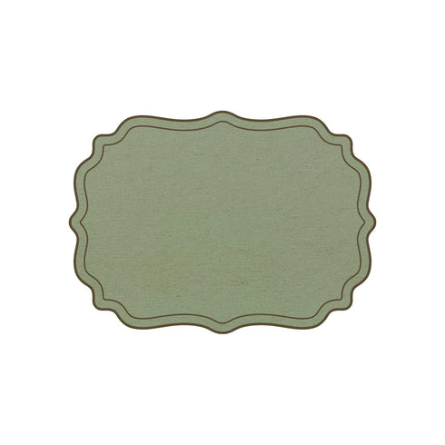 Plumeria Placemat scalloped frames