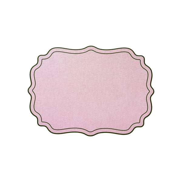 Plumeria Placemat scalloped frames