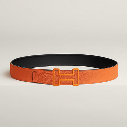 Hermes Panache belt buckle & Reversible leather strap 32 mm