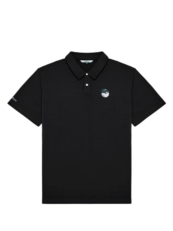 Malbon Fairway Baldwin Polo - Black