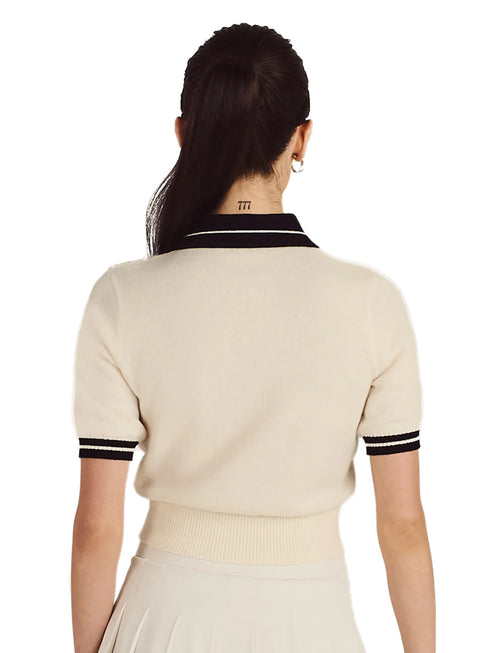 Malbon MIKAYLA KNIT POLO - CANVAS