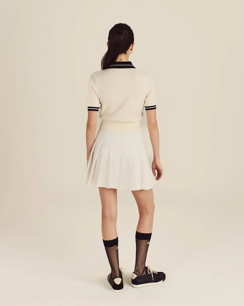 Malbon MIKAYLA KNIT POLO - CANVAS