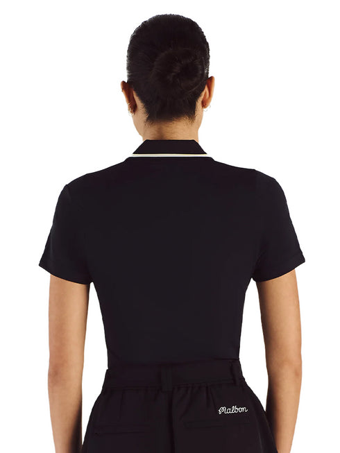 Malbon Womens Paloma Polo - Black