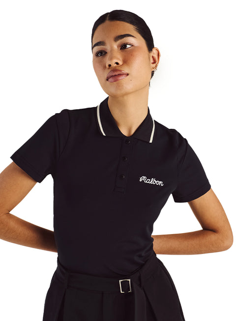 Malbon Womens Paloma Polo - Black