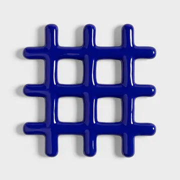 Klevering Trivet grid blue