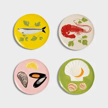 Klevering Plate de la mer set of 4