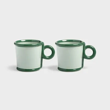 Klevering Mug loop large green set of 2