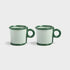 Klevering Mug loop large green set of 2