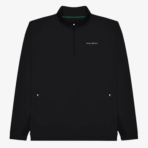 Malbon MALBON PERFORMANCE QZ SHELL PULLOVER - BLACK