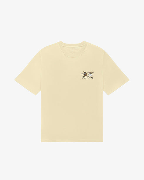 Malbon TWO MAN SCRAMBLE T-SHIRT LIGHT KHAKI