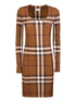 Burberry Exaggerated Check Crewneck Dress