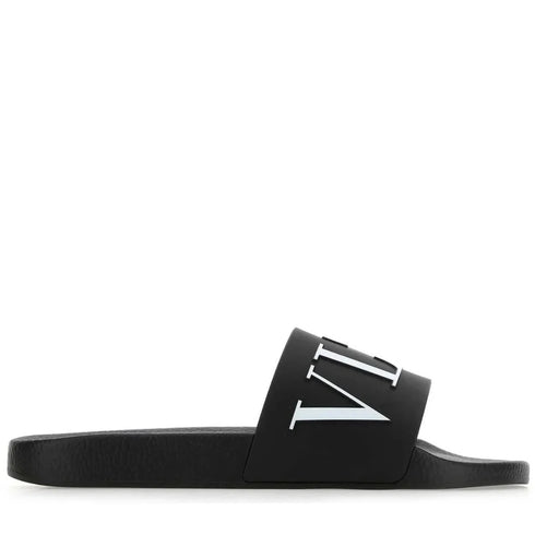 Valentino VLTN Logo Embossed Slip-On Slippers