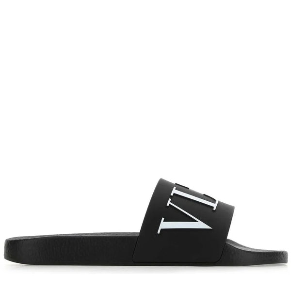 Valentino VLTN Logo Embossed Slip-On Slippers