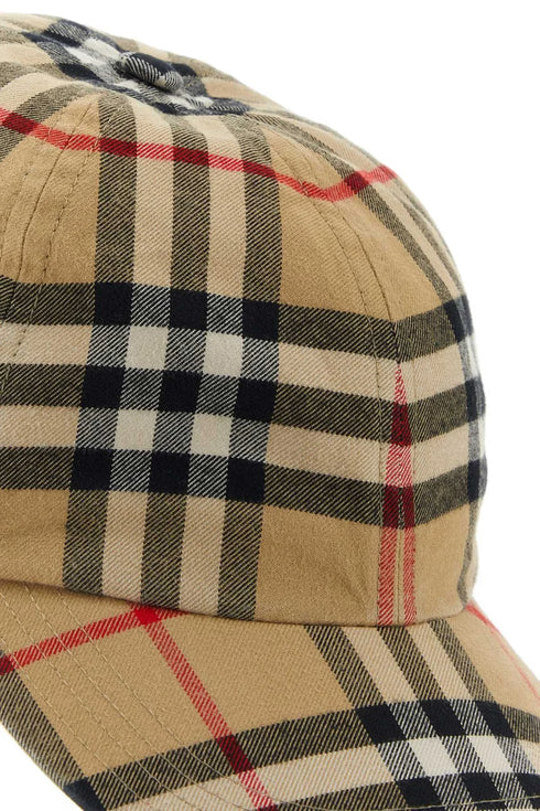 Burberry Checked Curved-Peak Baseball Cap