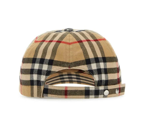 Burberry Checked Curved-Peak Baseball Cap