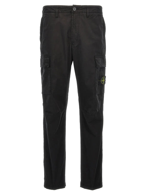 Stone Island Logo Patch Cargo Pants
