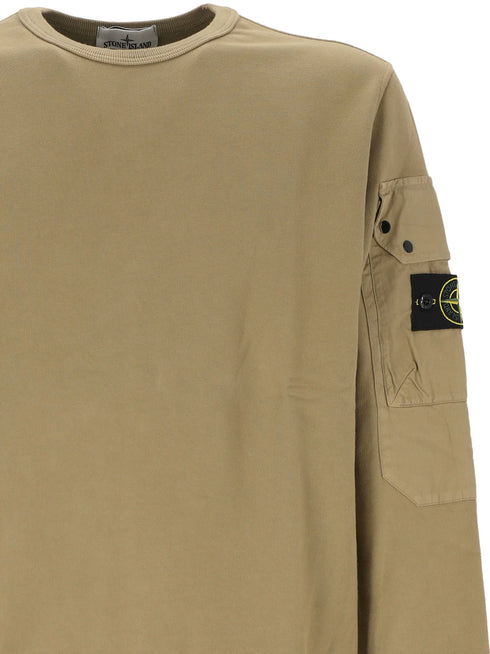 Stone Island Logo Patch Crewneck Sweatshirt