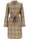 Burberry Vintage Check-Pattern Belted Shirt Dress