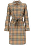 Burberry Vintage Check-Pattern Belted Shirt Dress